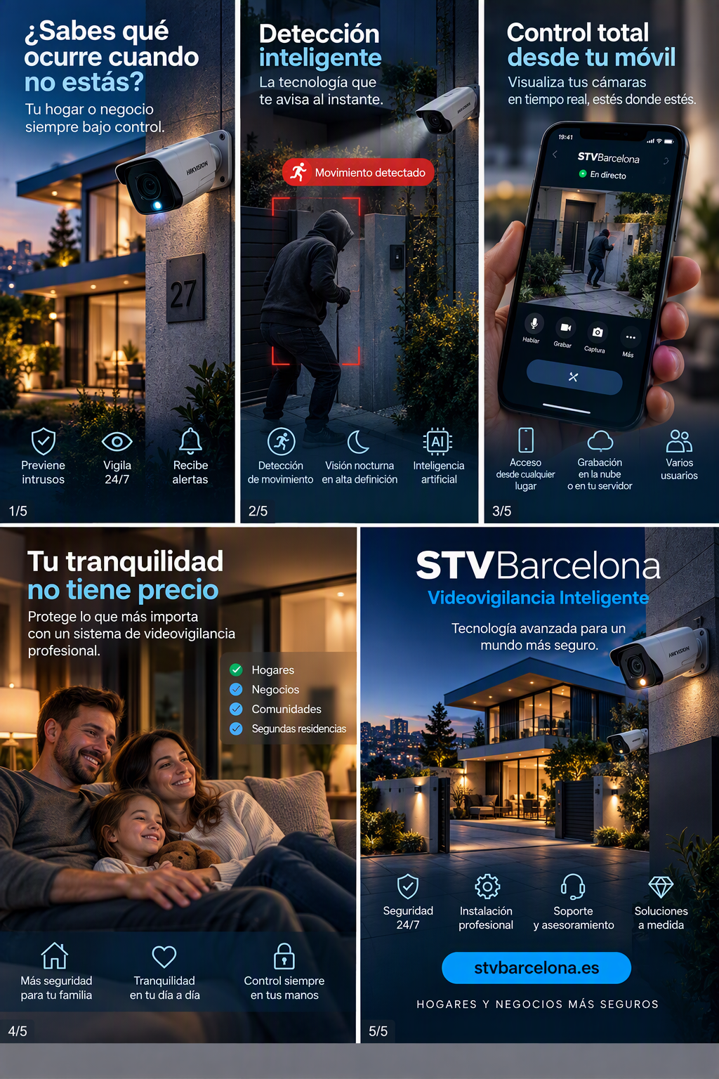 Ventajas de la videovigilancia inteligente STV Barcelona