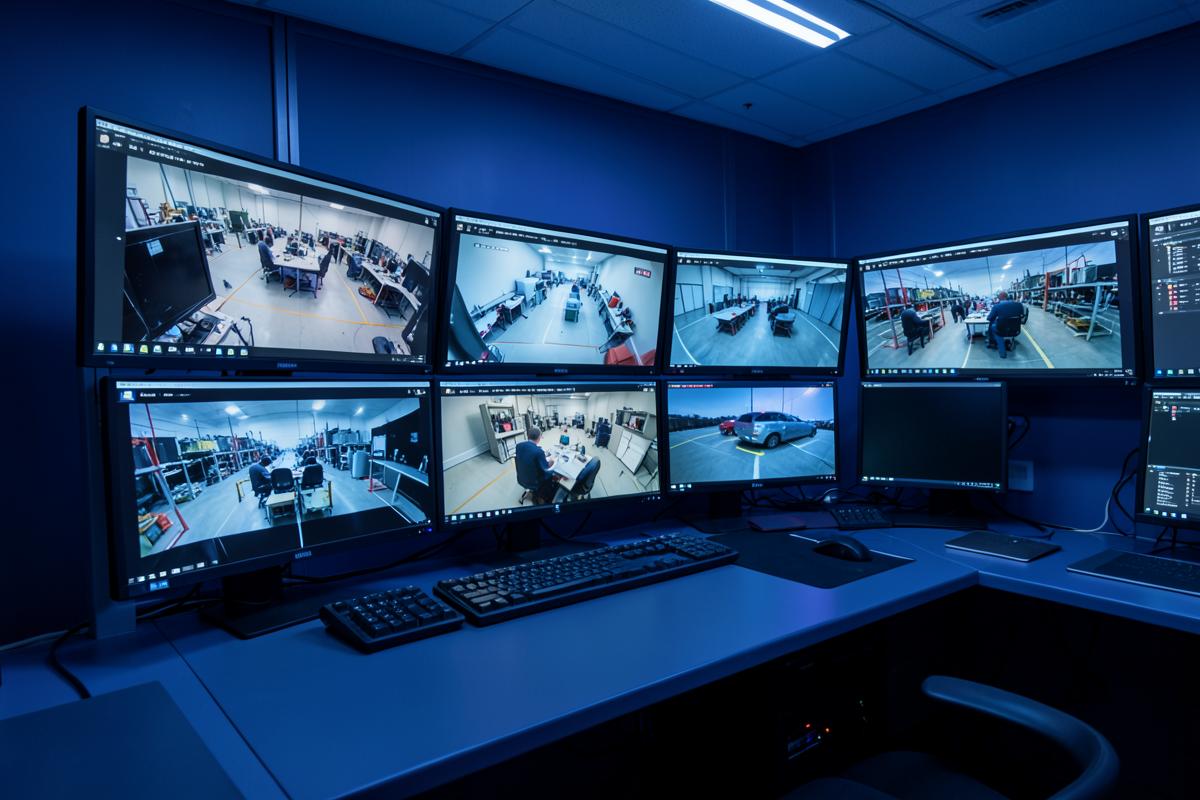 Sala de control de videovigilancia STV Barcelona